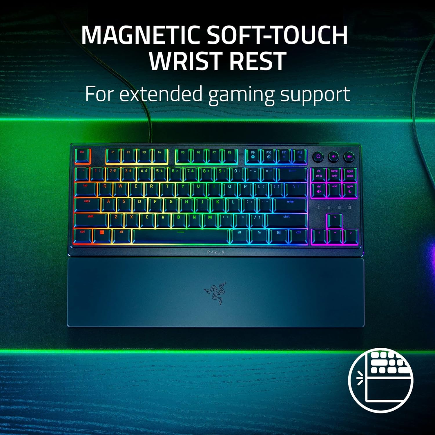 Razer Ornata V3 RZ03-04881700-R3L1 TKL RGB Mecha-Membrane Switch Kablolu Oyuncu Klavyesi