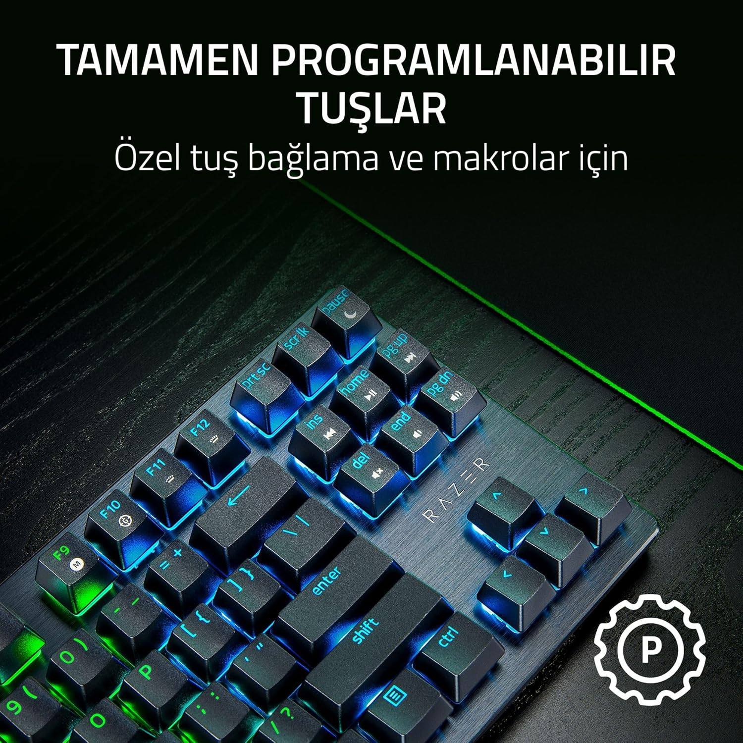 Razer Huntsman V3 X TKL RGB Purple Switch Kablolu Mekanik Oyuncu Klavyesi RZ03-05021800-R3L1