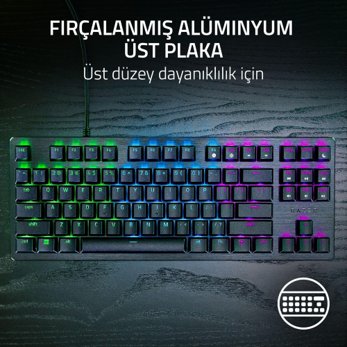 Razer Huntsman V3 X TKL RGB Purple Switch Kablolu Mekanik Oyuncu Klavyesi RZ03-05021800-R3L1
