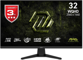 MSI MAG 325QF E18V 31.5″ 180Hz 0.5ms 2560x1440 (WQHD) 16:9 Flat Rapid VA Adaptive-Sync Gaming Monitor