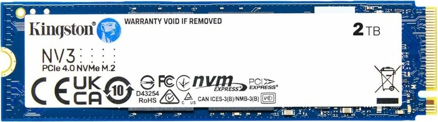 Kingston NV3 SNV3S/2000G 2TB 6000/5000MB/s Gen 4x4 NVMe SSD Disk