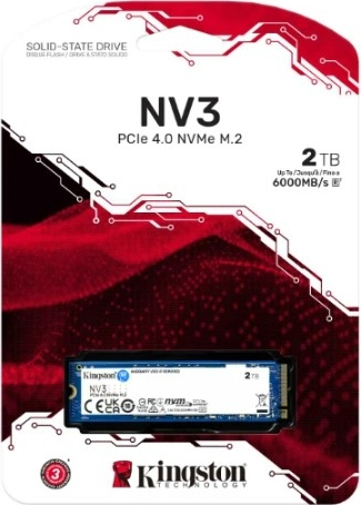 Kingston NV3 SNV3S/2000G 2TB 6000/5000MB/s Gen 4x4 NVMe SSD Disk