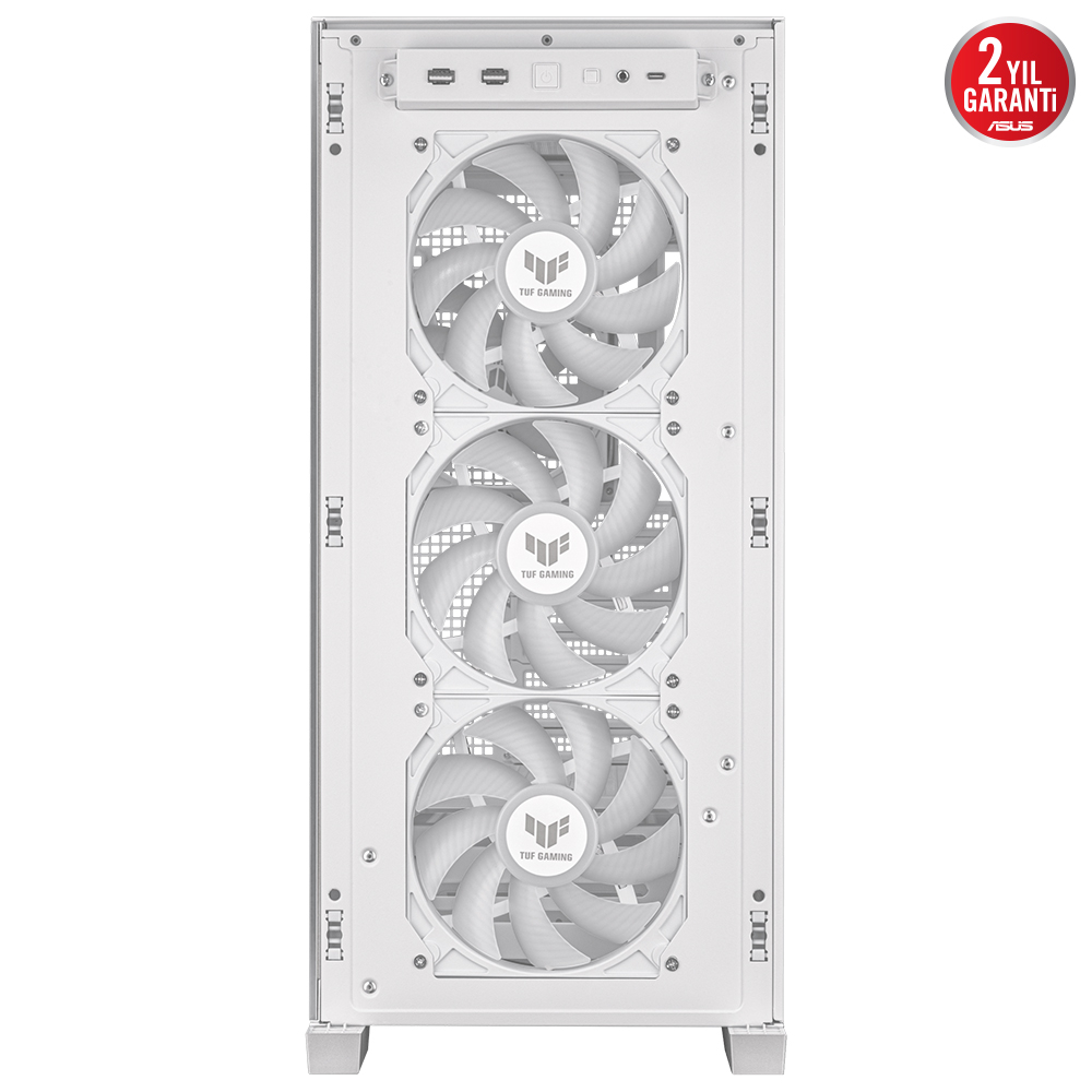 ASUS TUF Gaming GT302 TG ARGB Temperli Cam USB 3.2 Beyaz E-ATX Mid-Tower Gaming Kasa