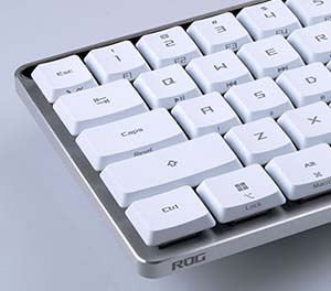 ASUS ROG Falchion RX Low Profile Red Switch RGB Kablosuz TR Mekanik Beyaz Gaming Klavye