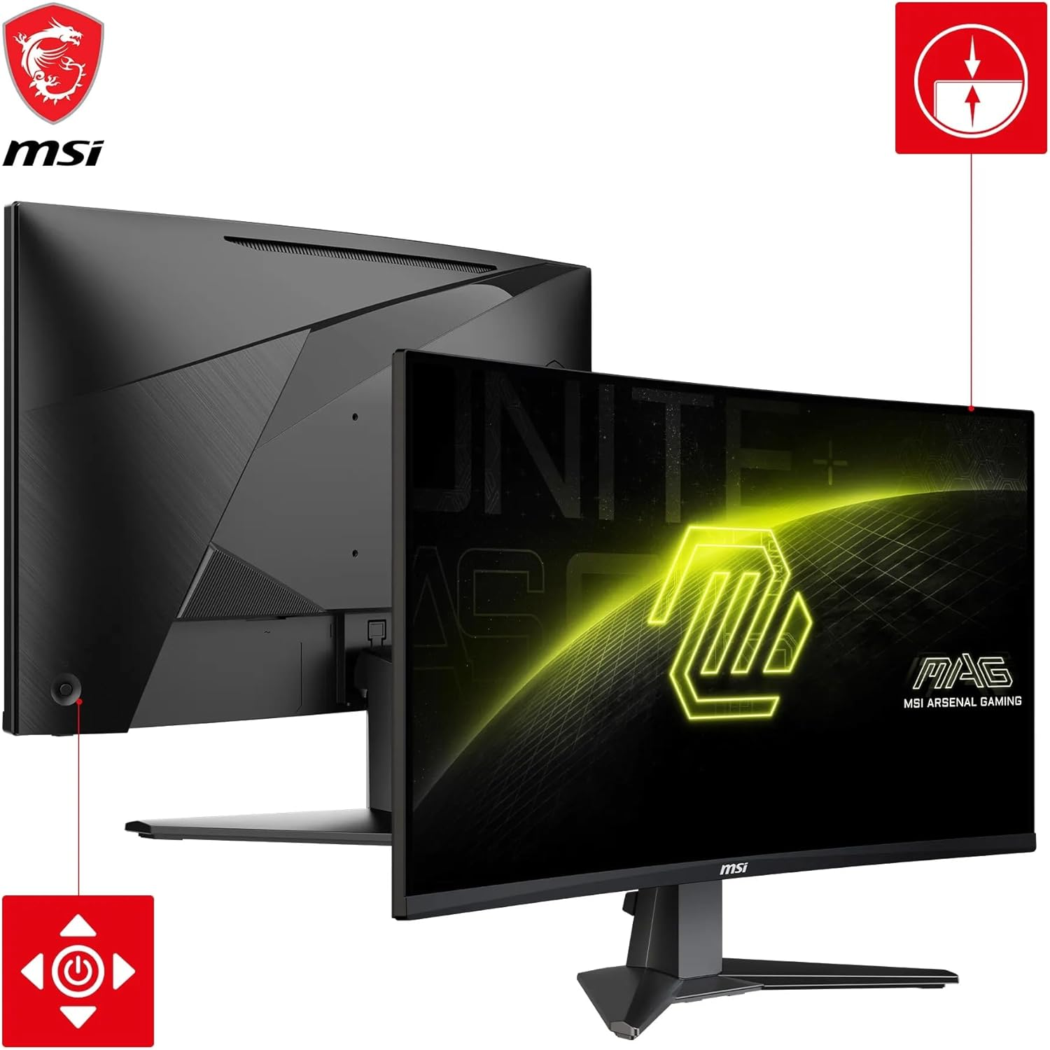 MSI MAG 27CQ6F 27″ 180Hz 0,5ms WQHD Rapid VA Curved Gaming Monitör