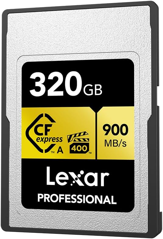 Lexar 320GB LCAGOLD320G-RNENG CF-EXP Professional Gold Serie 900/ 800MB/s  Hafıza Kartı