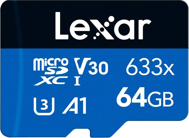 Lexar 64GB LSDMI64GBB633A 633X UHS-I 100MB/s /45MB/s MicroSD Hafıza Kartı