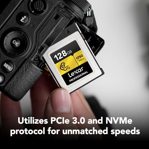 Lexar 128GB LCXEXPR128G-RNENG CF-EXP Professioanl Type-B 1750/1500MB/s Hafıza Kartı