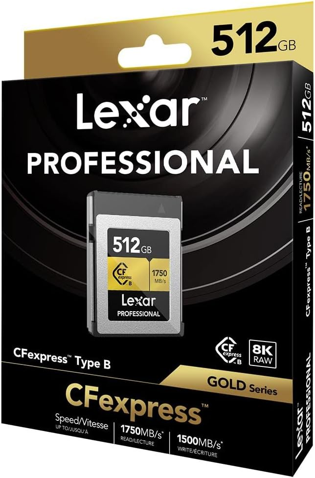 Lexar 512GB LCXEXPR512G-RNENG Professional CFExpress Type-B 1750/500MB/s Hafıza Kartı