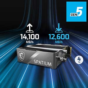 MSI Spatium M580 FROZR Soğutuculu PCI-Express 5.0 4 TB M.2 SSD