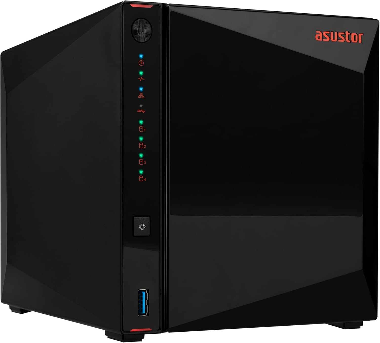 Asustor AS5404T 4 Yuvalı (4x22TB Desteği) 4GB DDR4 2.5GBE Nas Depolama Ünitesi