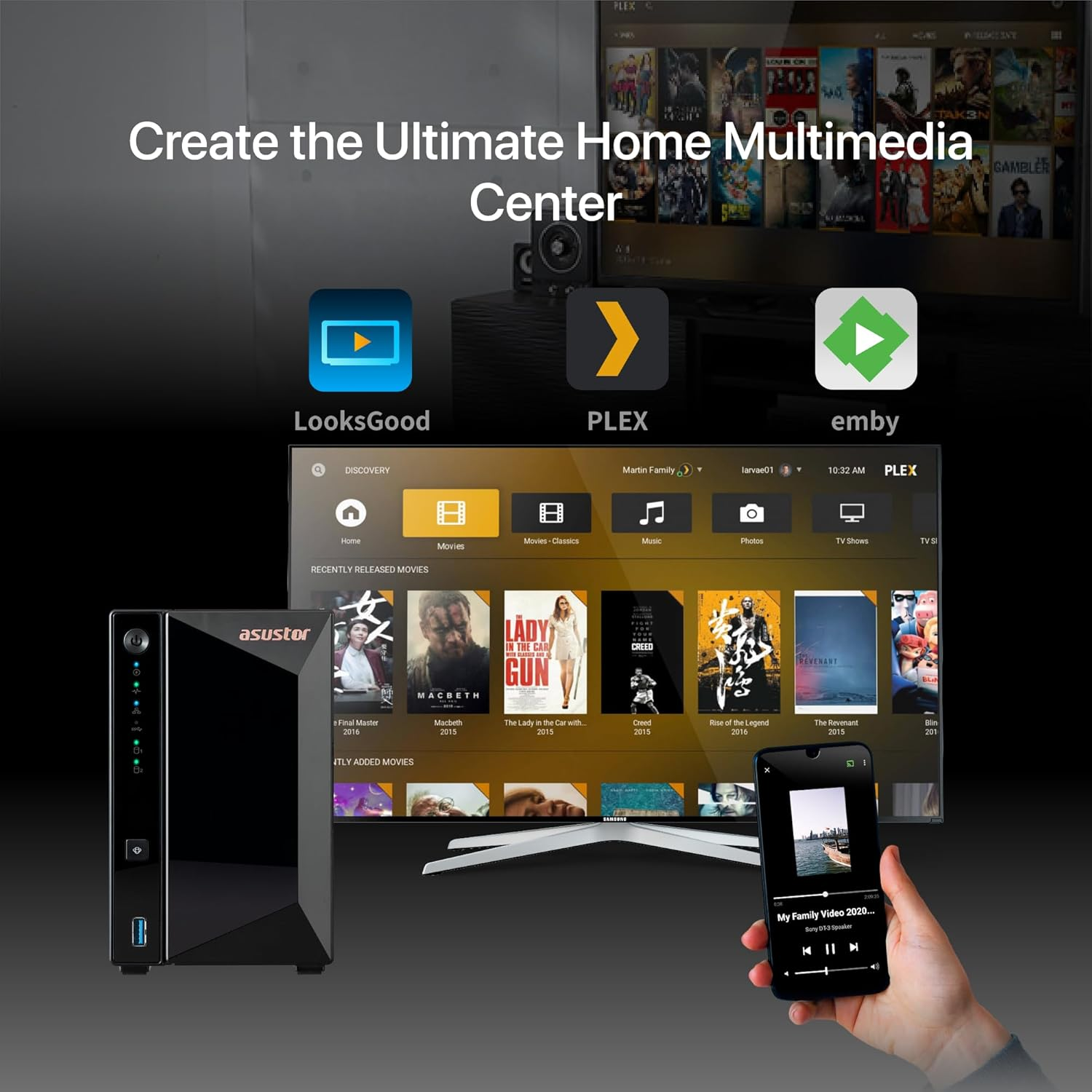 Asustor AS3302T Realtek RTD1296 2 Yuvalı (2x18TB Desteği) 2GB DDR4 2.5GBE Nas Depolama Ünitesi