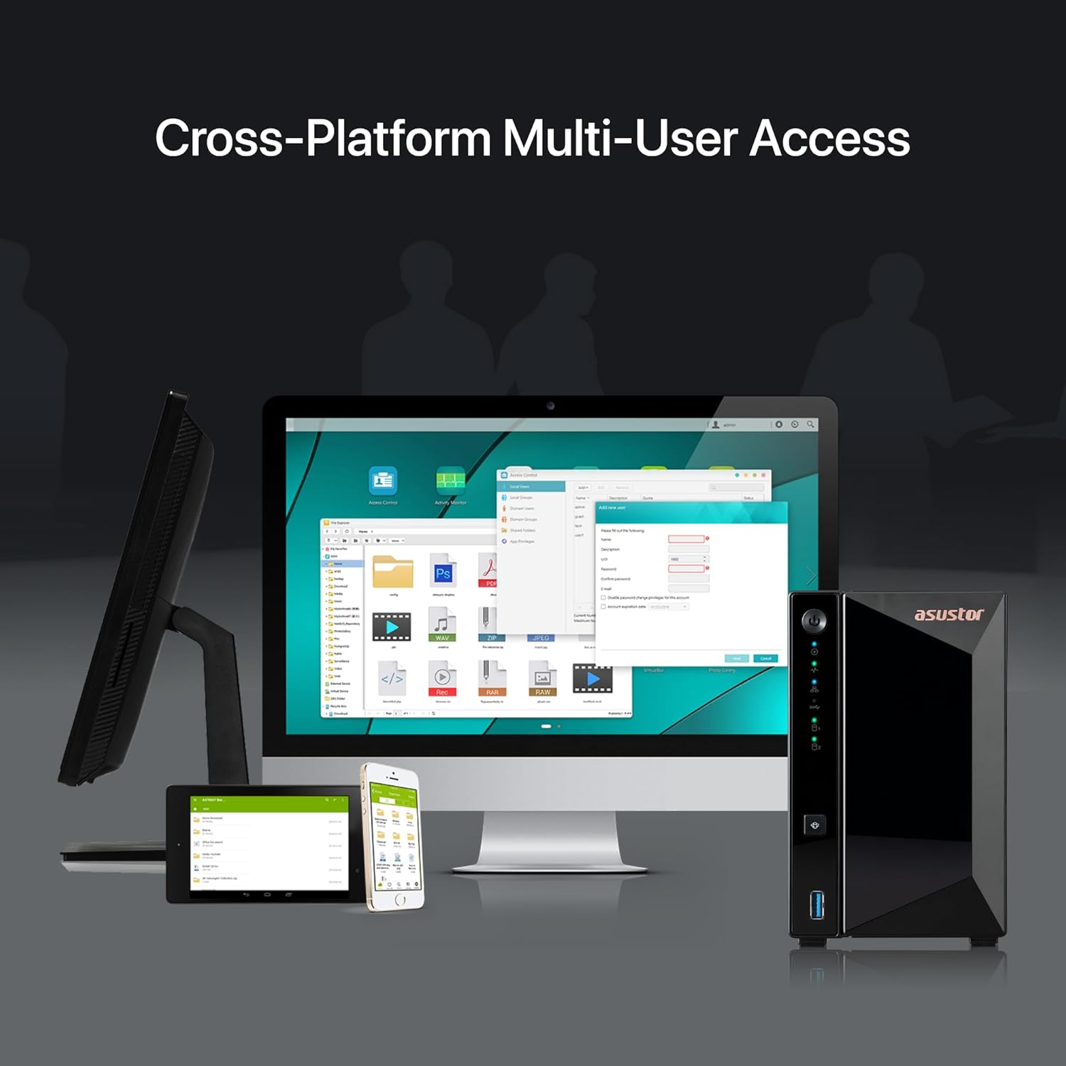 Asustor AS3302T Realtek RTD1296 2 Yuvalı (2x18TB Desteği) 2GB DDR4 2.5GBE Nas Depolama Ünitesi