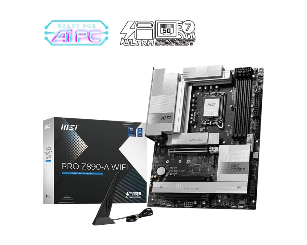 MSI PRO Z890-A WIFI SOKET 1851 DDR5 9200MHZ(OC) WIFI 7 ATX Gaming (Oyuncu) Anakart