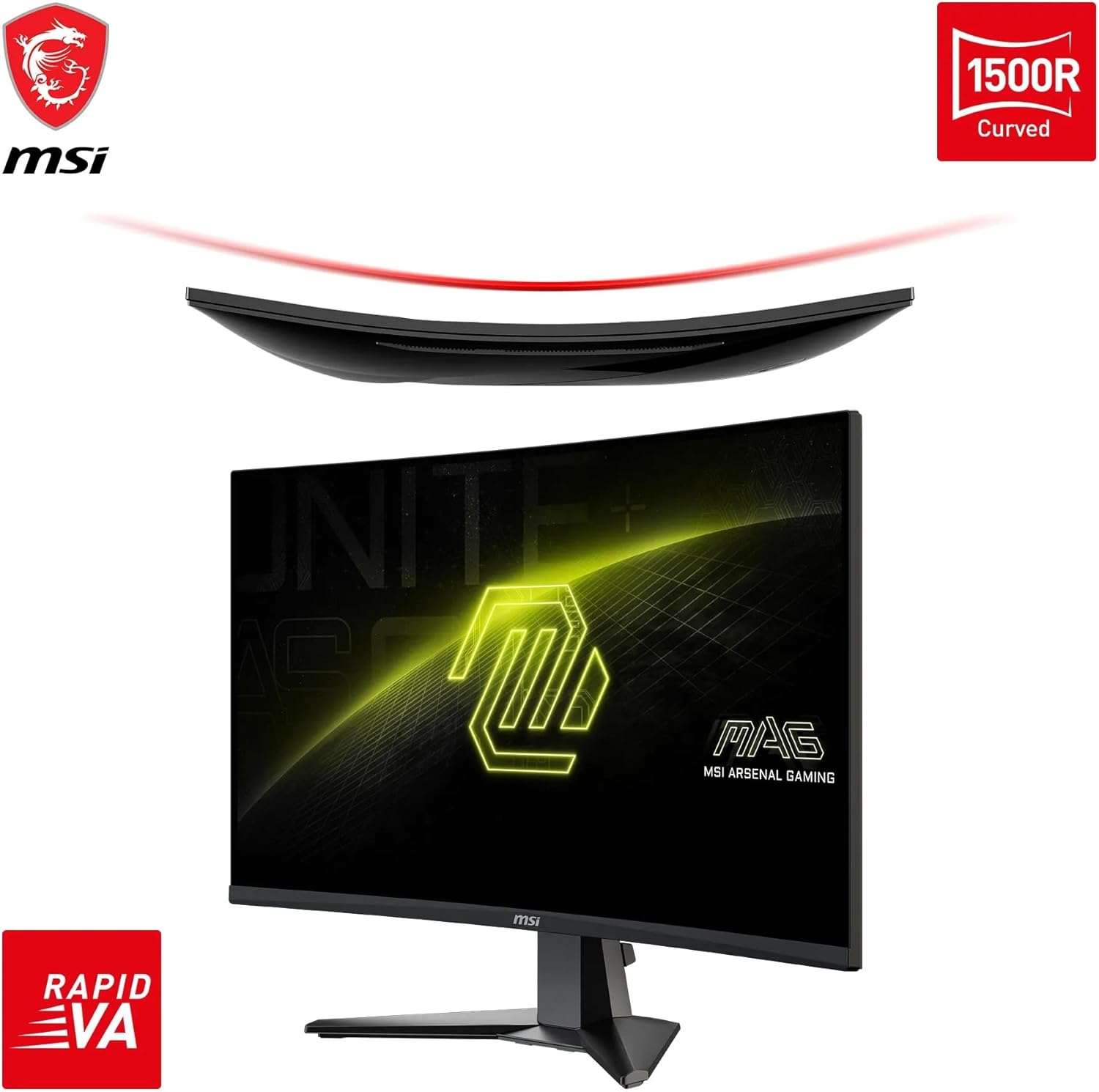 MSI MAG 27C6X 1ms 250Hz Adaptive-Sync VA Curved Full HD Gaming (Oyuncu) Monitör