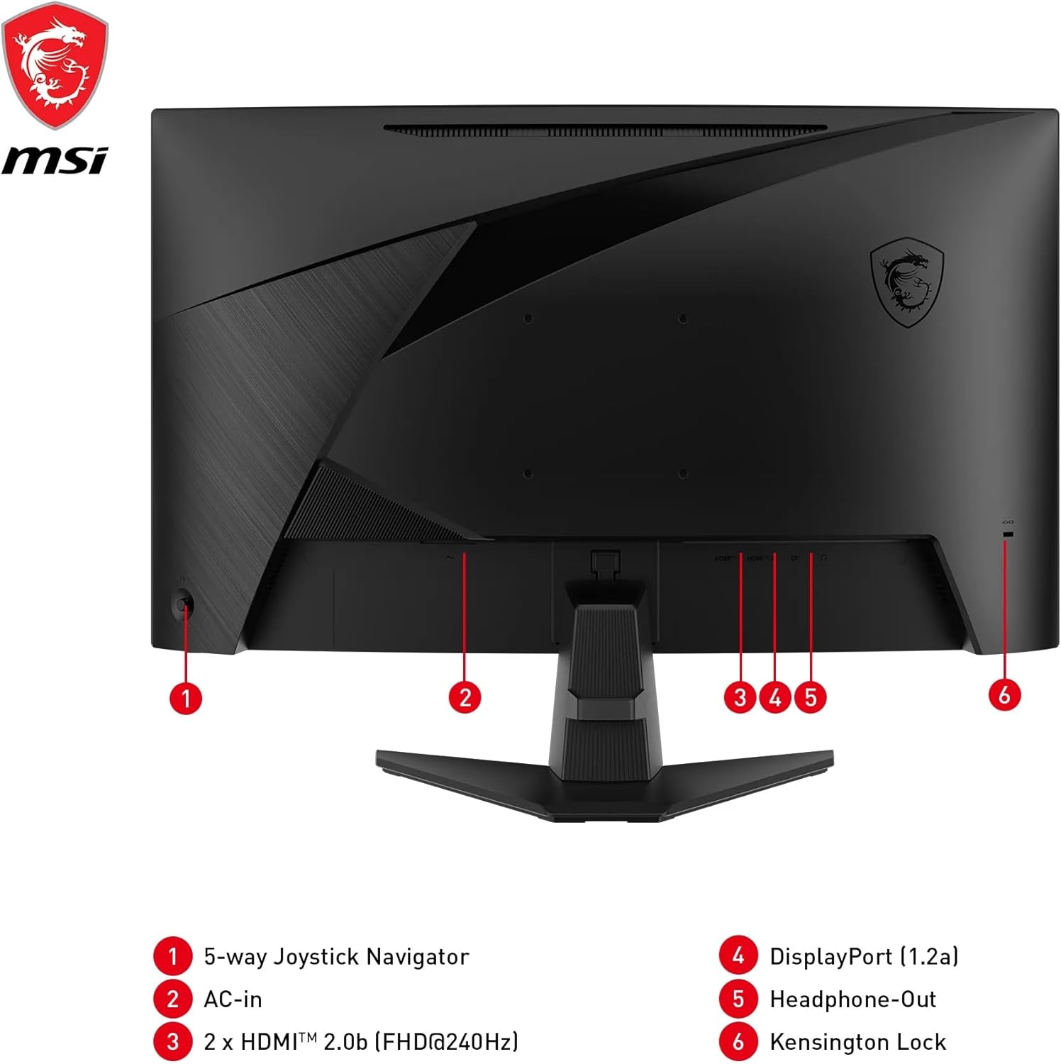 MSI MAG 27C6X 1ms 250Hz Adaptive-Sync VA Curved Full HD Gaming (Oyuncu) Monitör