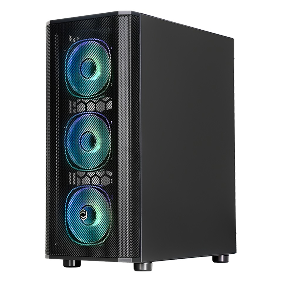 Frisby CM-105 650W 80+ 4xARGB FAN Mid Tower Siyah Gaming Kasa