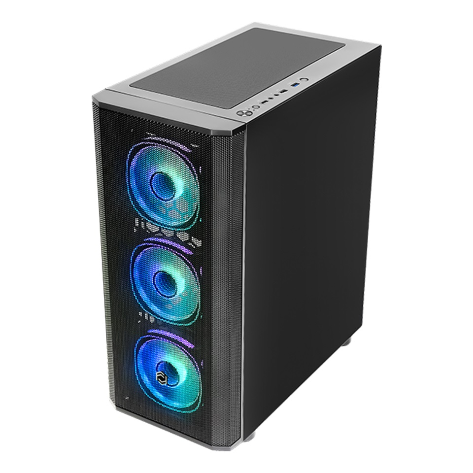 Frisby CM-105 650W 80+ 4xARGB FAN Mid Tower Siyah Gaming Kasa