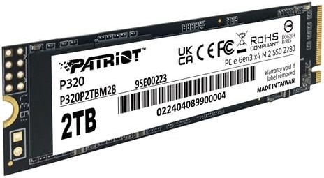 Patriot P320 2TB 3000/2200MB/s NVMe M.2 SSD Disk 