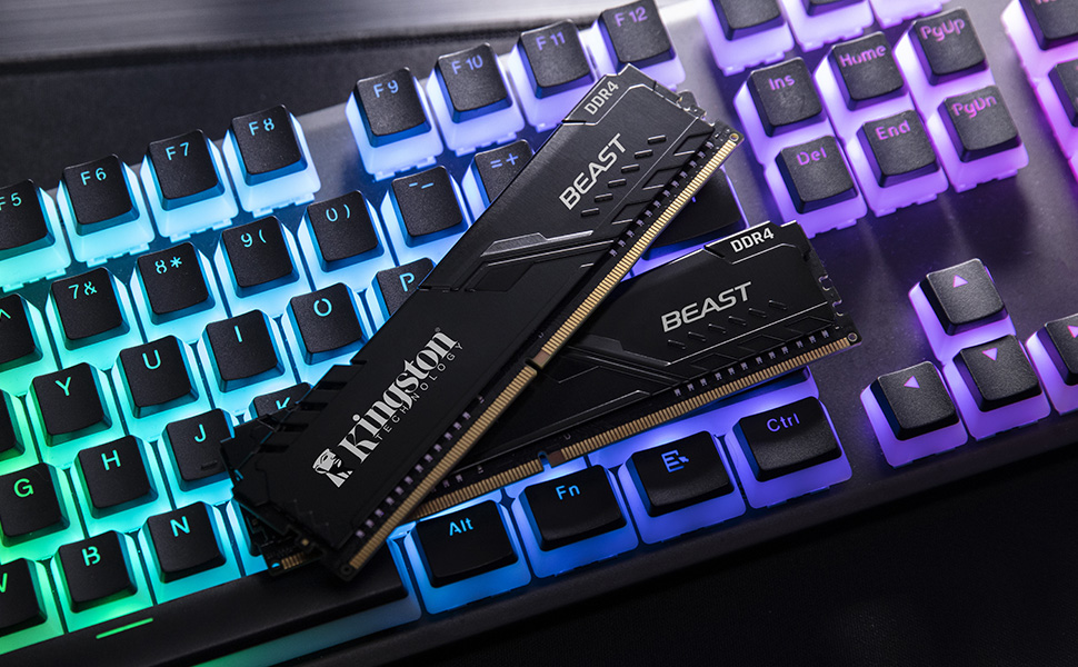 Kingston Beast KF432C16BBK2/16TR 16GB (2x8) DDR4 3200Mhz CL16 Siyah Gaming RAM