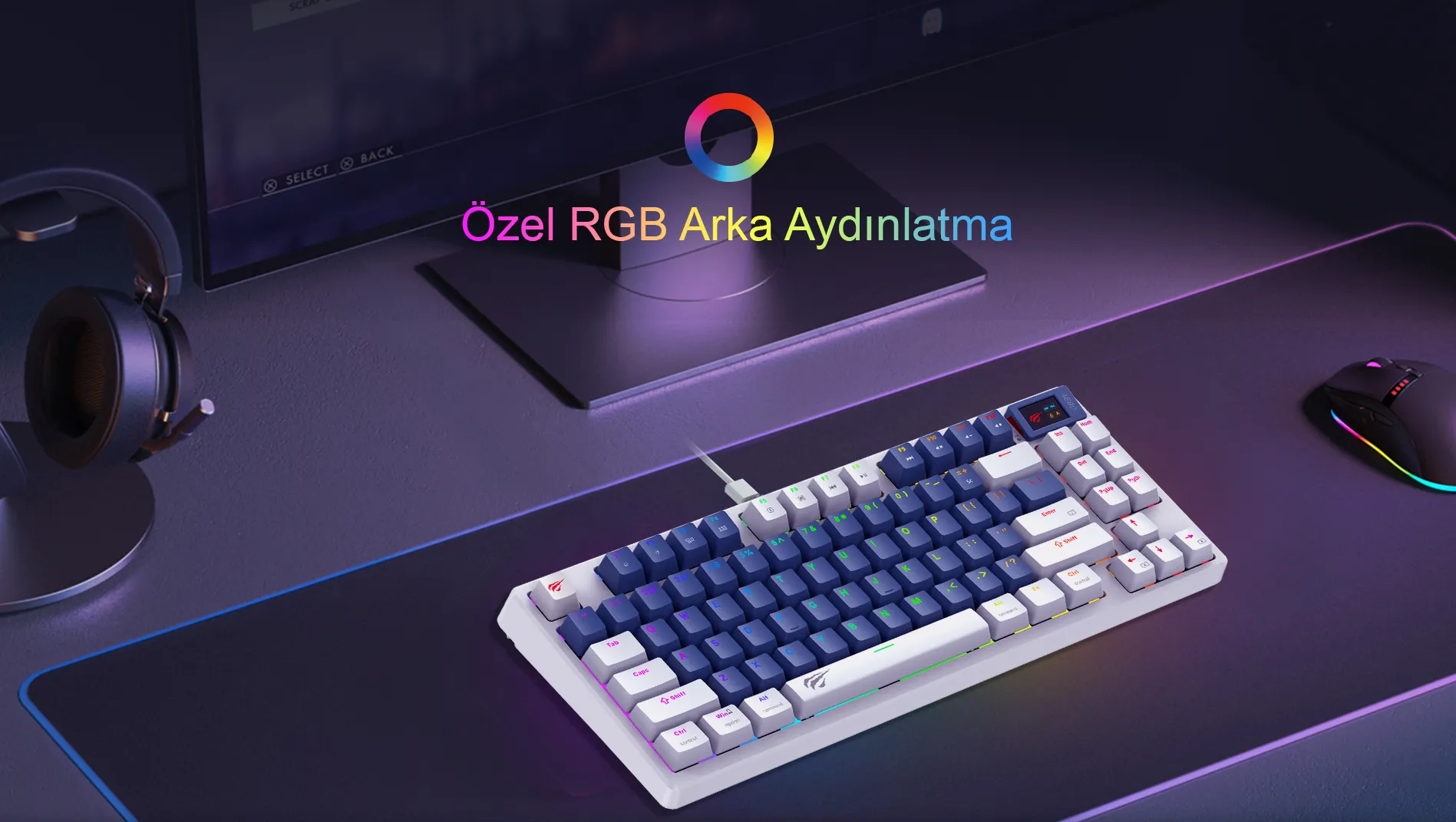 Havit Gamenote KB884L RGB Gaming Mekanik Klavye
