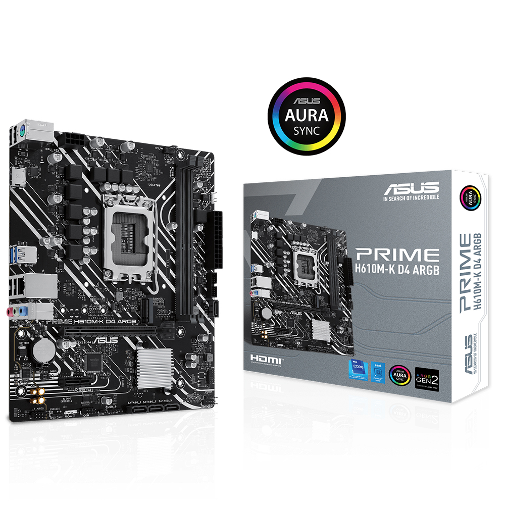 ASUS PRIME H610M-K D4 ARGB Gaming Anakart