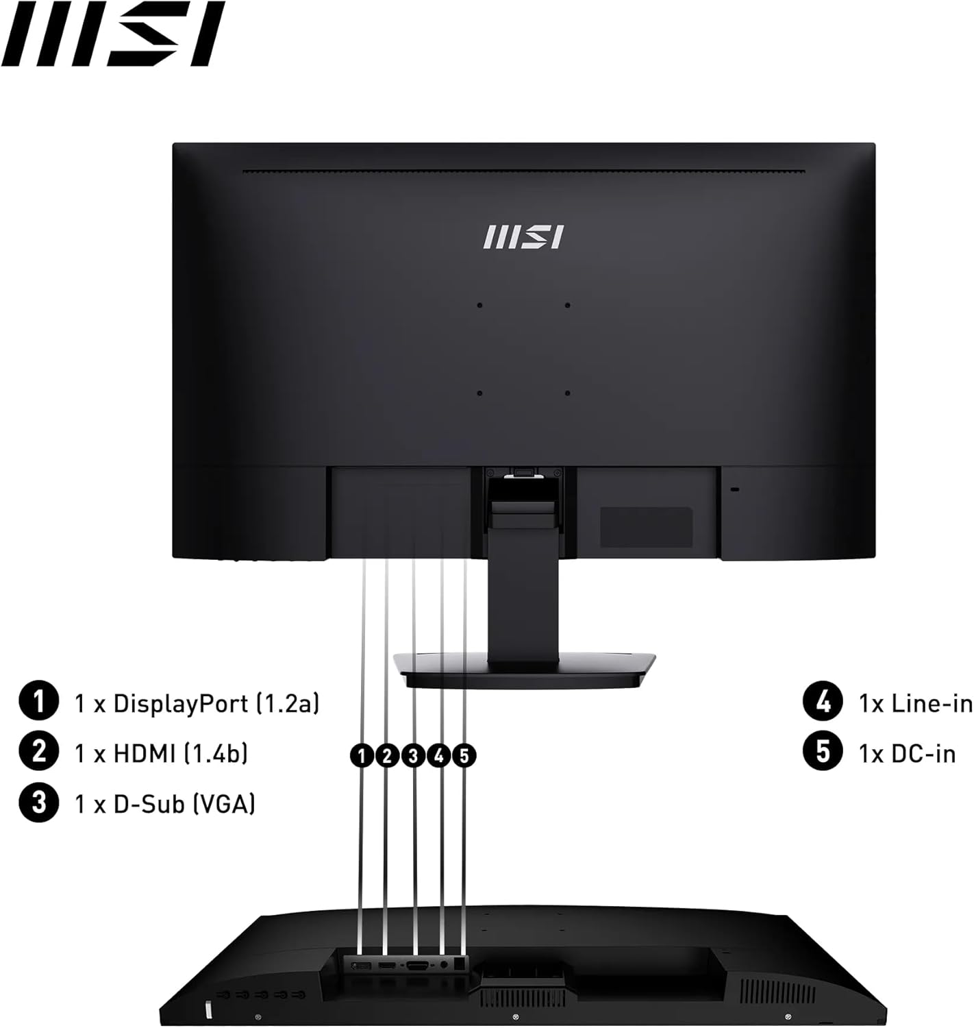 MSI Pro MP273A 27″ 100Hz 1Ms 1920x1080 IPS  Anti-Glare Full HD Monitör