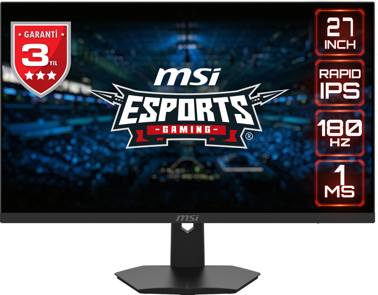 MSI G274F 27″ 180Hz 1Ms FHD Flat Rapid IPS Adaptıve-Sync Gaming (Oyuncu) Monitör