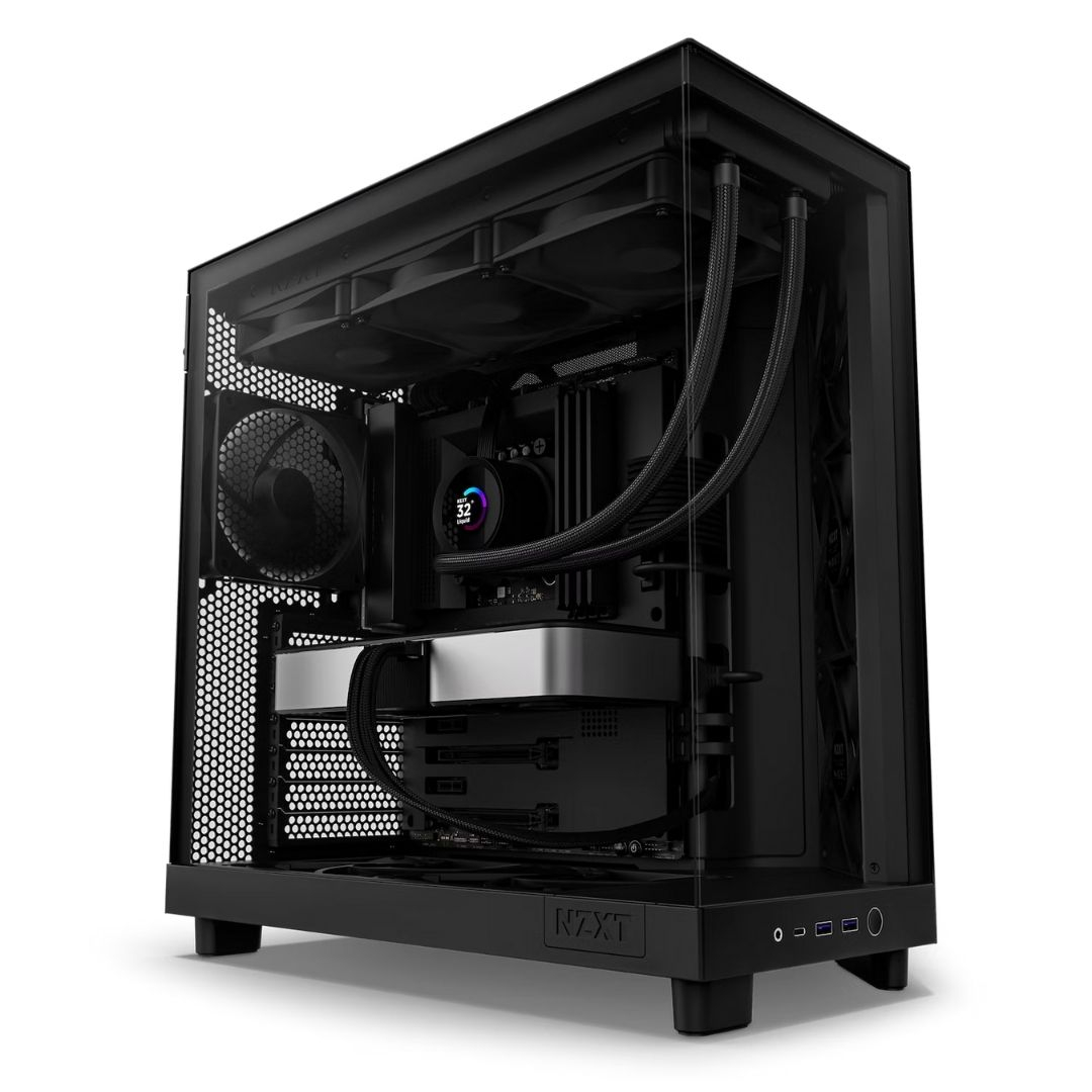 NZXT H Series H6 Flow CC-H61FB-01 Siyah ATX Mid Tower Gaming Kasa