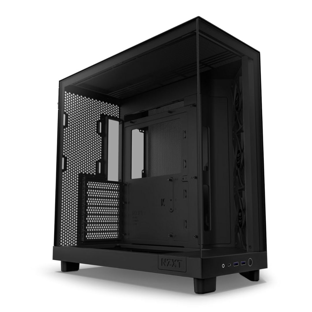 NZXT H Series H6 Flow CC-H61FB-01 Siyah ATX Mid Tower Gaming Kasa