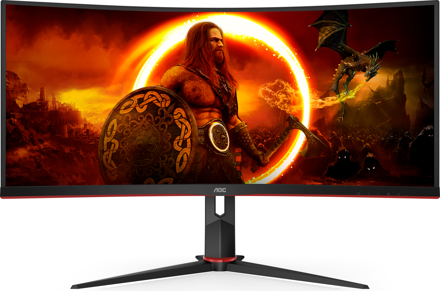 AOC 34″ CU34G2XP/BK 1ms 180Hz FreeSync Premium VA Curved Gaming Monitör