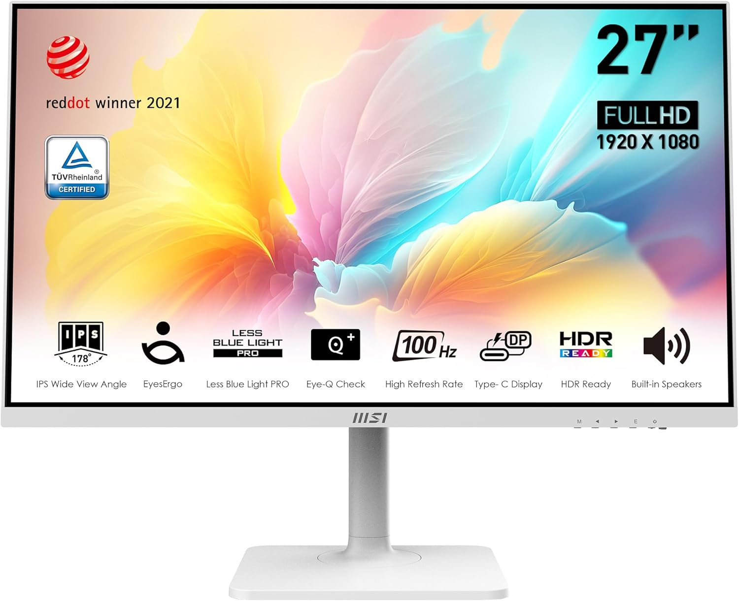 MSI Modern MD2712PW 27″ 100Hz 1ms AdaptiveSync FHD IPS Flat Beyaz Monitör