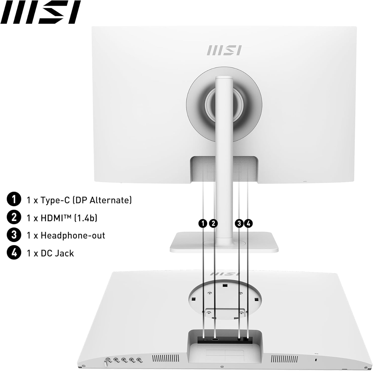 MSI Modern MD2712PW 27″ 100Hz 1ms AdaptiveSync FHD IPS Flat Beyaz Monitör