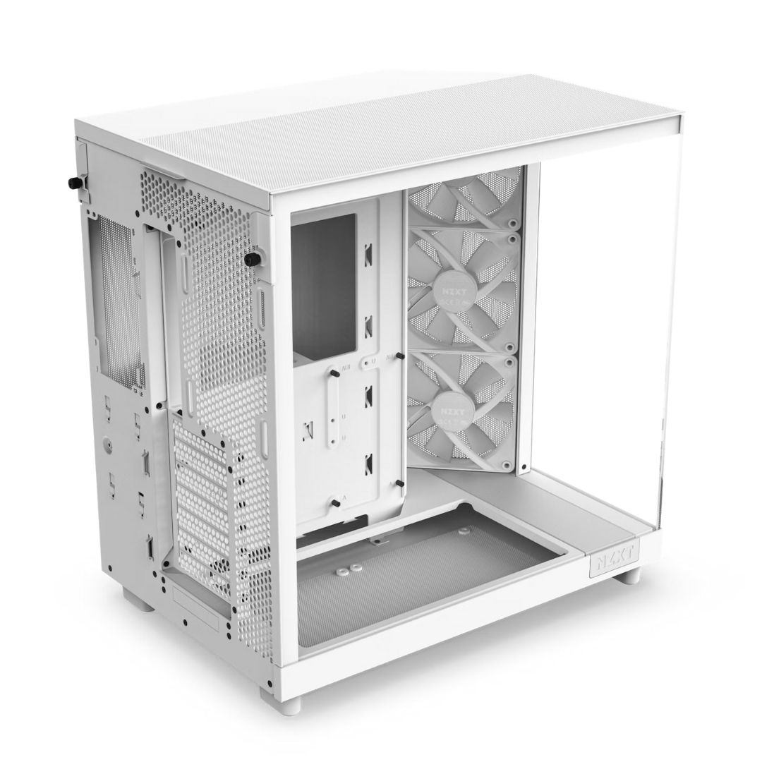 NZXT H Series H6 Flow RGB CC-H61FW-R1 Beyaz ATX Mid Tower Gaming Kasa