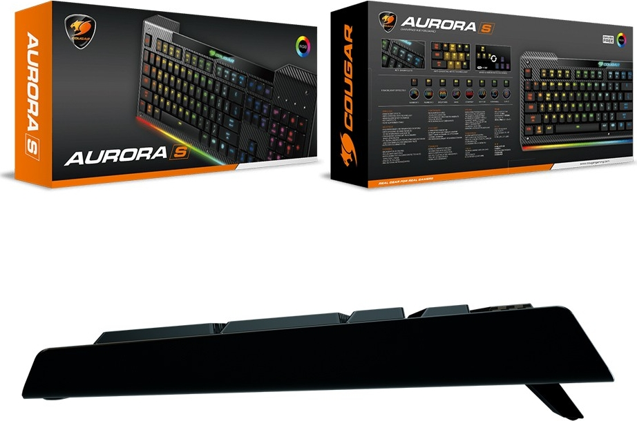 Cougar Aurora S RGB Kablolu Gaming Klavye