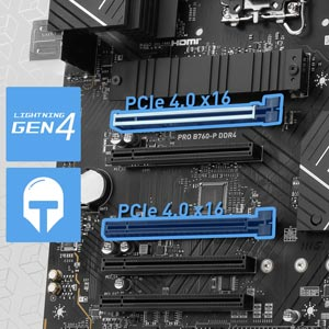 MSI PRO B760-P DDR4 II Intel B760 Soket 1700 DDR4 5333(OC) ATX Gaming (Oyuncu) Anakart