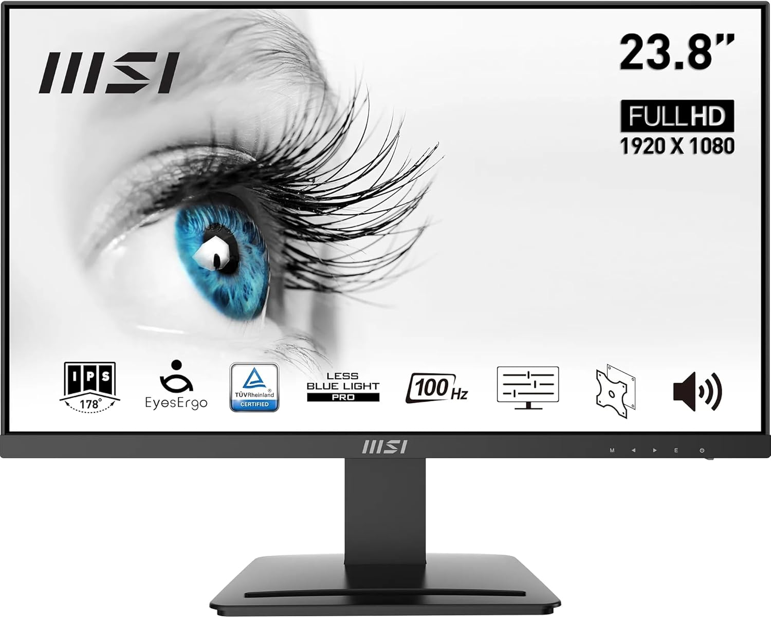MSI Pro MP243X 23.8” 1920x1080 1ms 100Hz IPS Anti-Glare Full HD Monitör