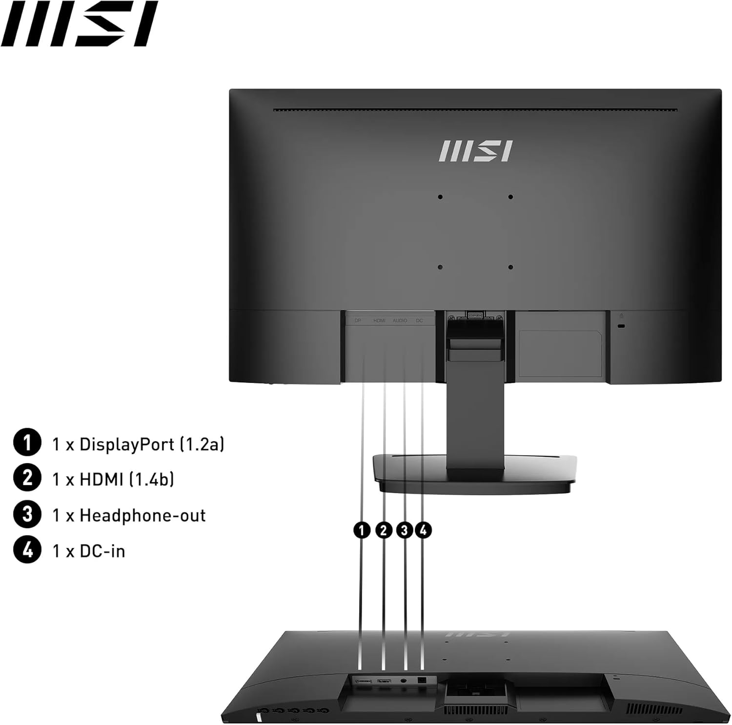 MSI Pro MP243X 23.8” 1920x1080 1ms 100Hz IPS Anti-Glare Full HD Monitör
