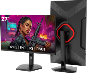 GamePower Lunis L30 27″ 165Hz 1Ms IPS FHD Pivot Gaming Monitör (Sıfır Ölü Piksel Garantili)