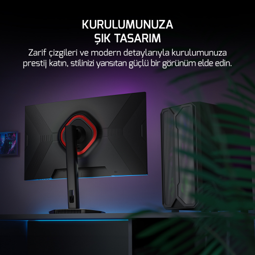 GamePower Lunis L30 27″ 165Hz 1Ms IPS FHD Pivot Gaming Monitör (Sıfır Ölü Piksel Garantili)