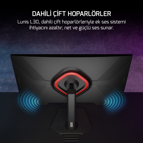GamePower Lunis L30 27″ 165Hz 1Ms IPS FHD Pivot Gaming Monitör (Sıfır Ölü Piksel Garantili)
