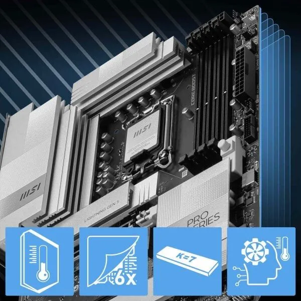 MSI PRO Z890-A WIFI SOKET 1851 DDR5 9200MHZ(OC) WIFI 7 ATX Gaming (Oyuncu) Anakart