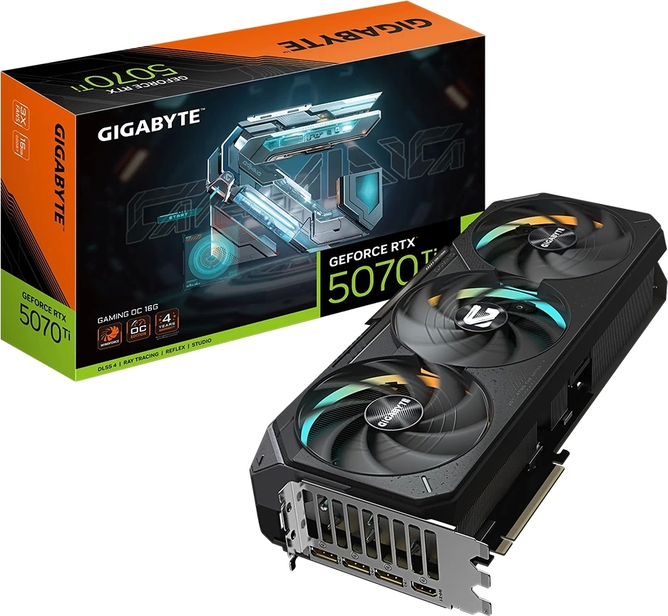 Gigabyte GeForce RTX 5070 Ti GAMING OC GV-N507TGAMING OC-16GD GDDR7 16G 256Bit Gaming Ekran Kartı