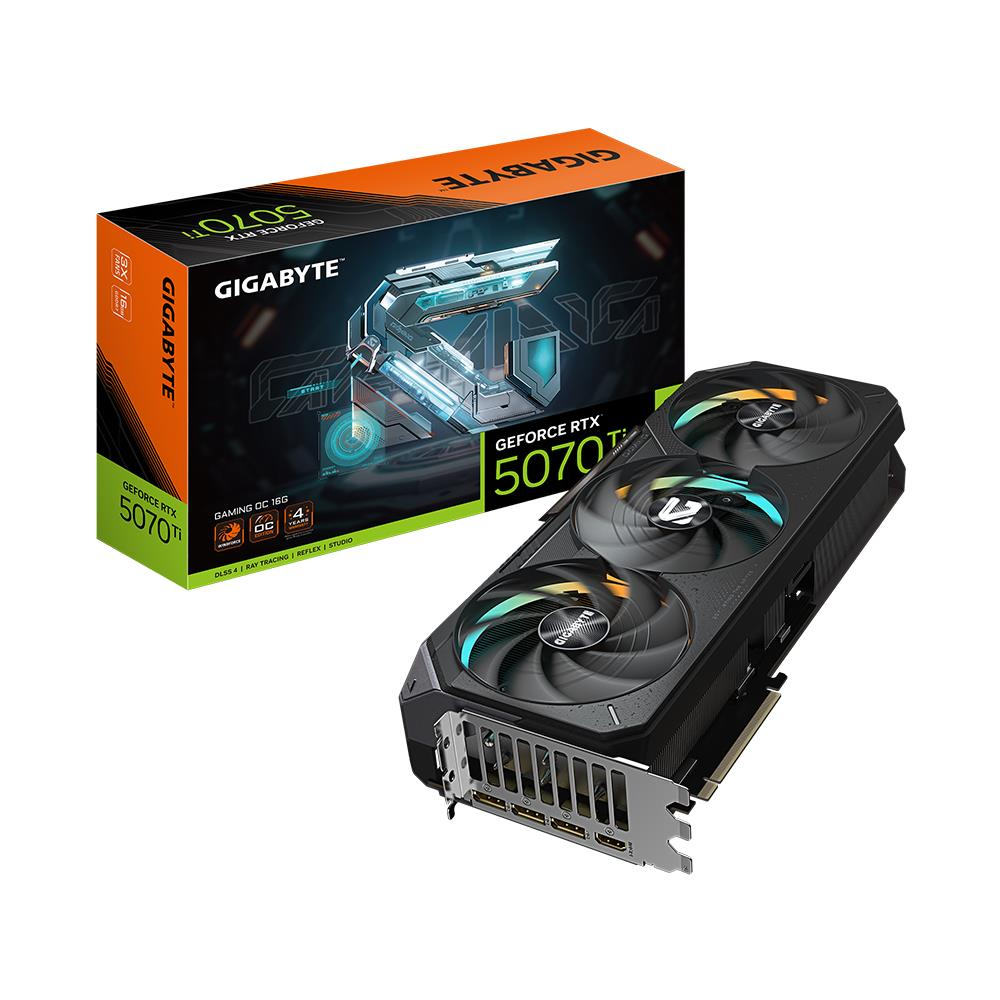 Gigabyte GeForce RTX 5070 Ti GAMING OC GV-N507TGAMING OC-16GD GDDR7 16G 256Bit Gaming Ekran Kartı