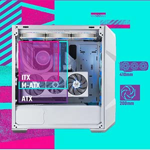 Cooler Master MasterBox TD500 V2 Siyah TG 750W ATX 3.1 80+ Bronze ARGB 4x120mm Fanlı Mesh ATX Mid Tower Gaming Kasa