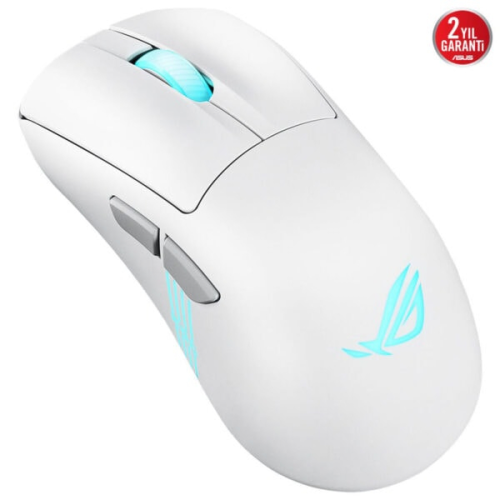 Asus ROG Keris II Origin Beyaz Şarjlı Makrolu Optik Kablolu/Kablosuz Oyuncu Mouse