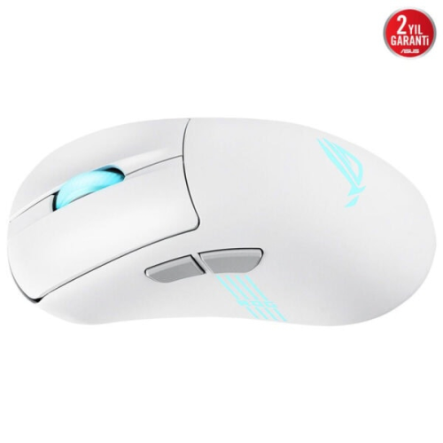 Asus ROG Keris II Origin Beyaz Şarjlı Makrolu Optik Kablolu/Kablosuz Oyuncu Mouse