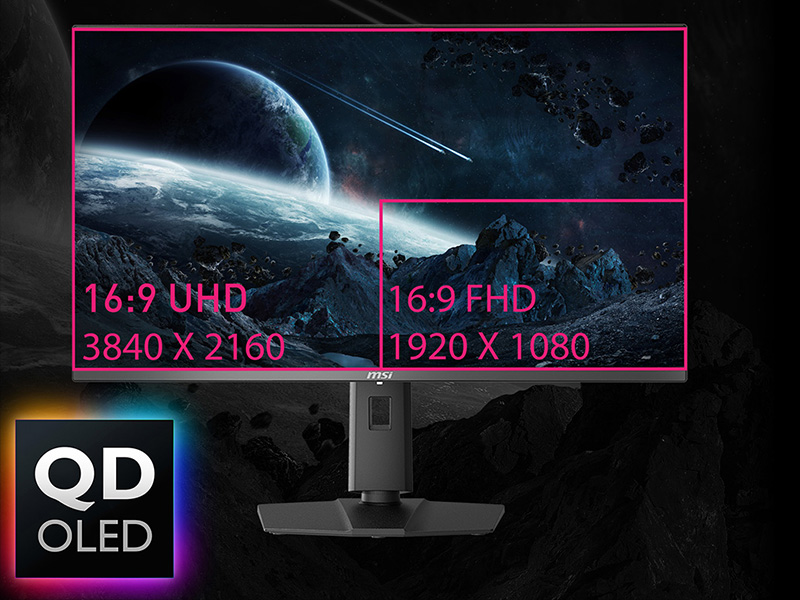 MSI 31.5″ MPG 321URX QD-OLED 3840x2160 (UHD) 16:9 Flat QD-OLED 240Hz 0.03Ms G-Sync Compatible Gaming Monitor