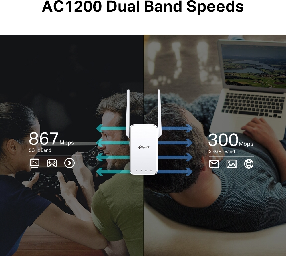 TP-Link RE315 AC1200 1200Mbps Menzil Genişletici