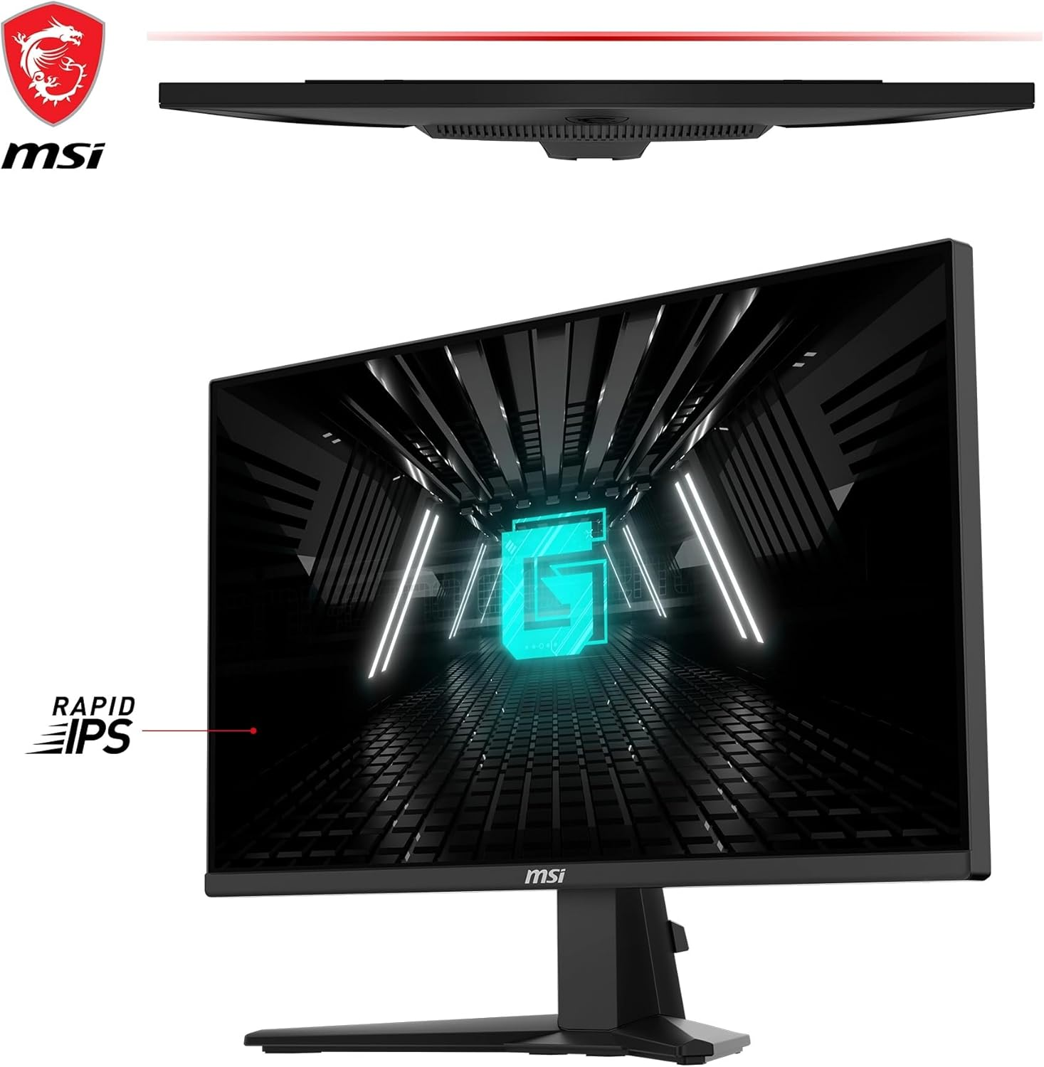 MSI 24.5″ G255F 1920x1080 (FHD) 16:9 FLAT RAPID IPS 180HZ 1MS FreeSync Gaming Monitör  